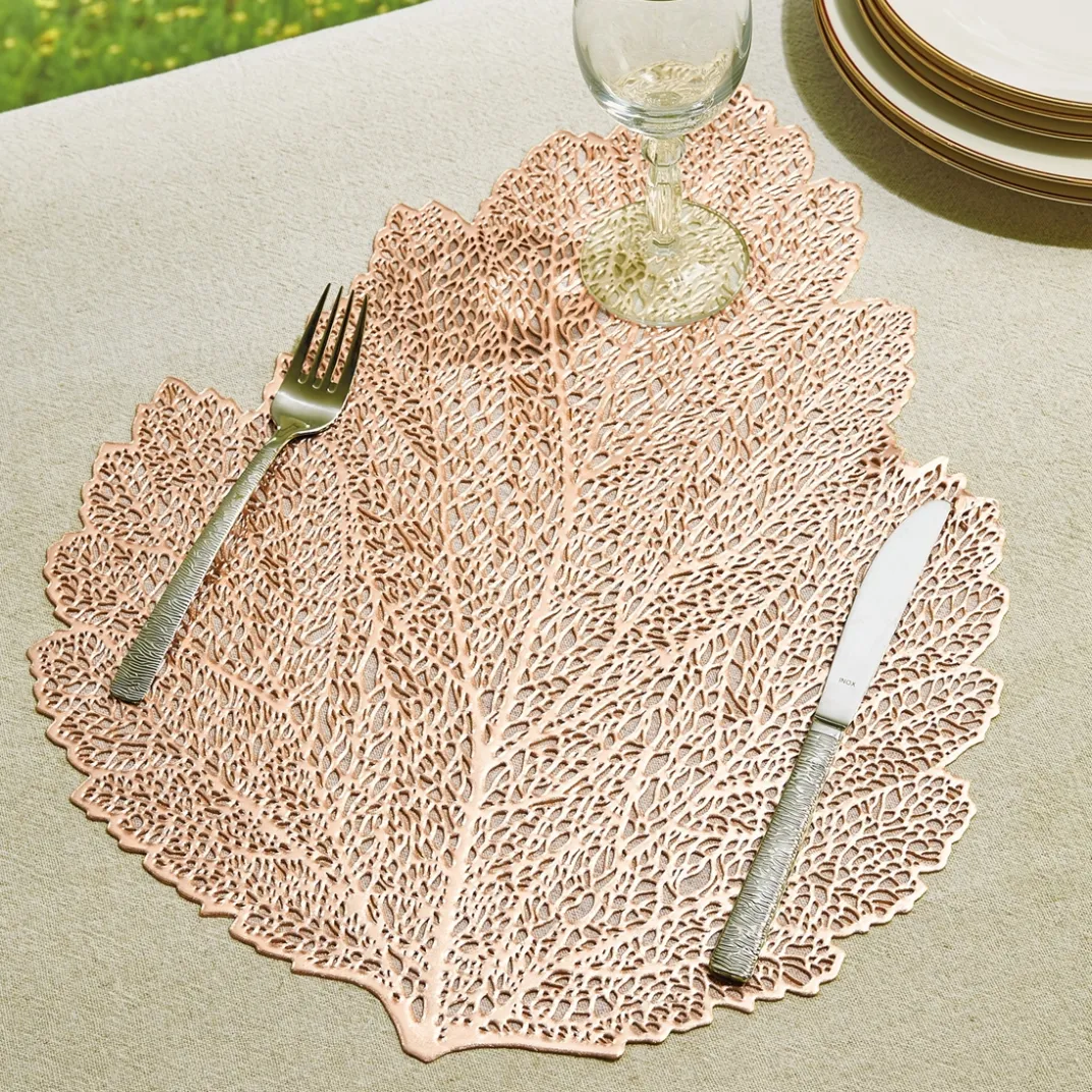 Art De La Table|Tempsl Lot de 4 sets de table feuille