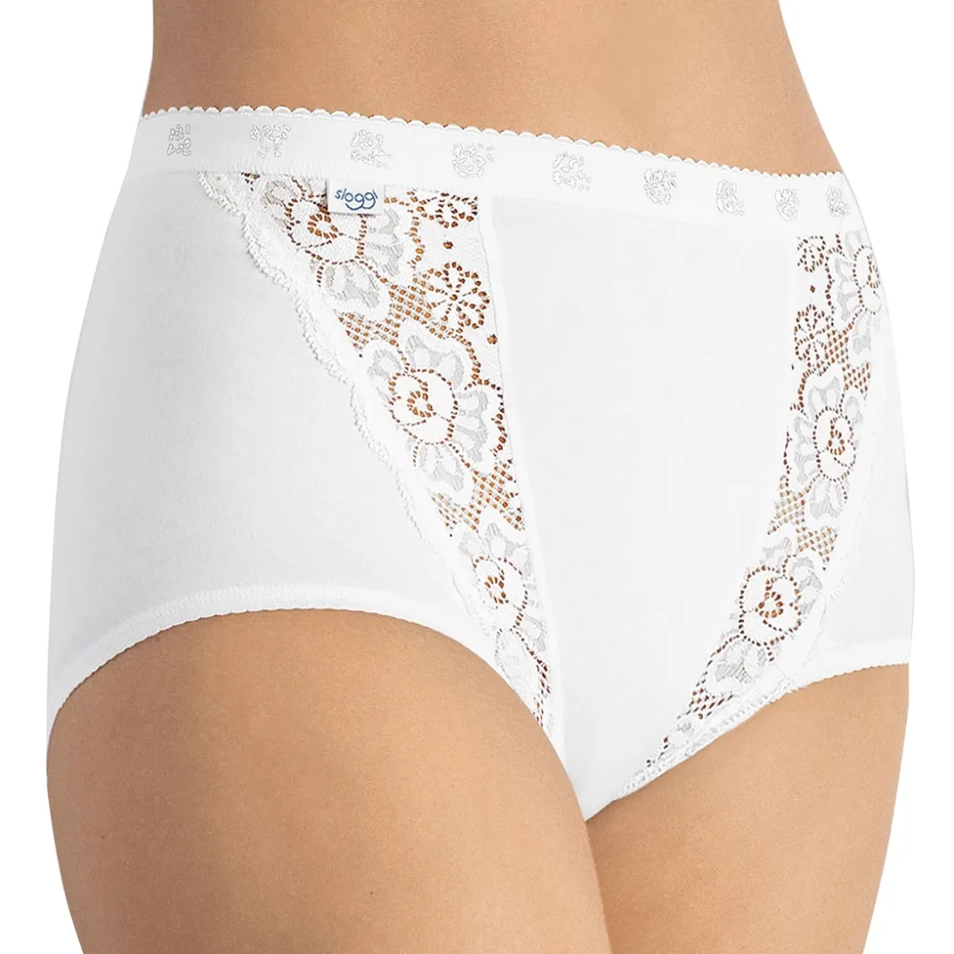 Sous-Vêtements|Tempsl Lot de 4 Sloggi® Chic maxi Blanc - taille 48