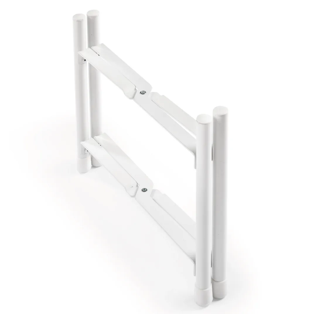 Décorations|Tempsl Lot de 2 supports plantes blancs