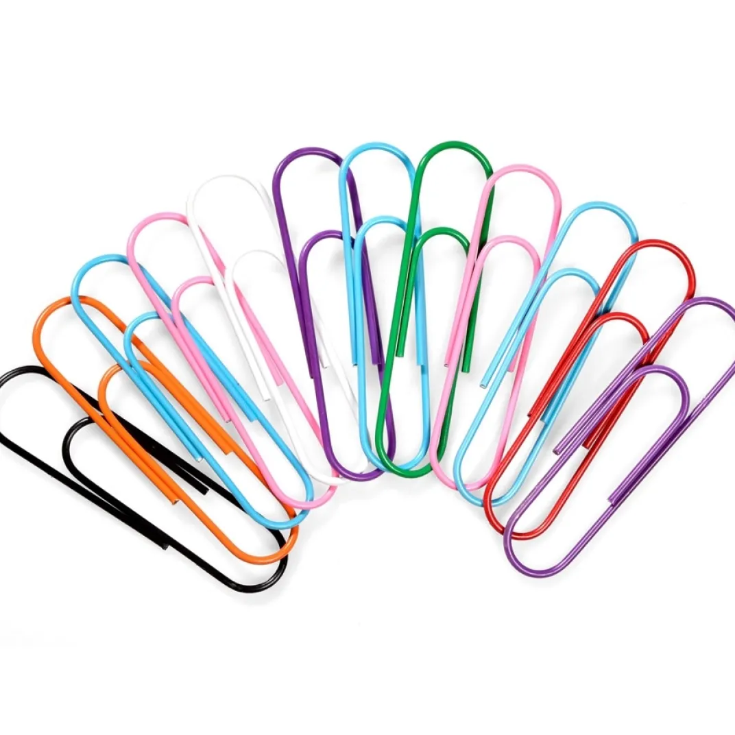 Accessoires Bureau|Tempsl Lot de 12 trombones couleur XXL