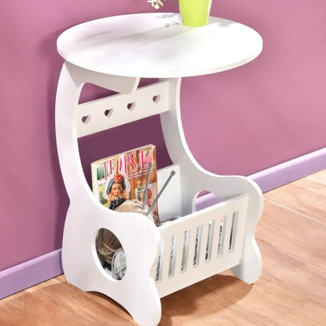 Décorations|Petits Meubles|Tempsl Meuble blanc rond