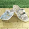 Chaussures, Chaussons Et Accessoires|Accessoires Et Outils Jardin|Tempsl Mules fleuries Blanc ou Bleu