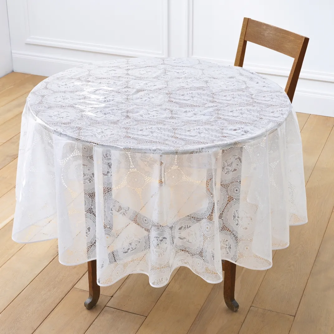 Art De La Table|Tempsl Nappe effet napperon Ronde (diam. 140 cm)