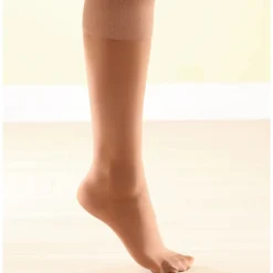 Aide Et Accessoires Confort|Soins Des Pieds Et Accessoires|Tempsl 3 paires mi-bas contention légère Noir/ naturel