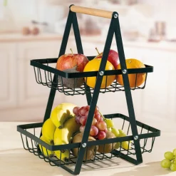 Décorations Cuisine|Art De La Table|Tempsl Panier fruits double
