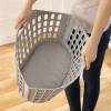 Housses Et Accessoires De Rangement|Tempsl Panier à linge pliable gris