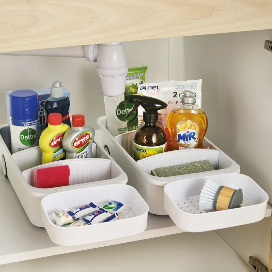 Organisation Et Entretien|Housses Et Accessoires De Rangement|Tempsl Panier rangement roulettes