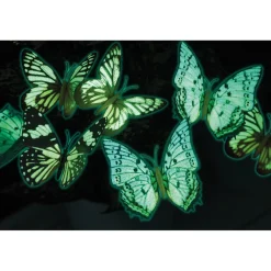 Décorations|Décorations Jardin Et Extérieur|Tempsl 18 papillons phosphorescents