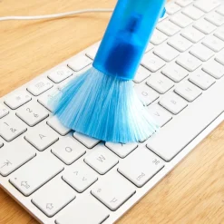 Accessoires Bureau|Tempsl 2 pinceaux nettoyeurs de clavier bleus