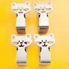 Art De La Table|Tempsl 4 pinces nappe têtes de chats