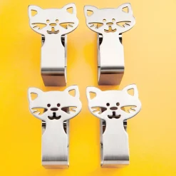 Art De La Table|Tempsl 4 pinces nappe têtes de chats