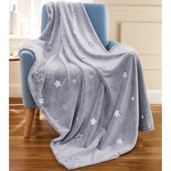 Décorations Intérieures Noël|Accessoires Mode|Tempsl Plaid étoiles phospho