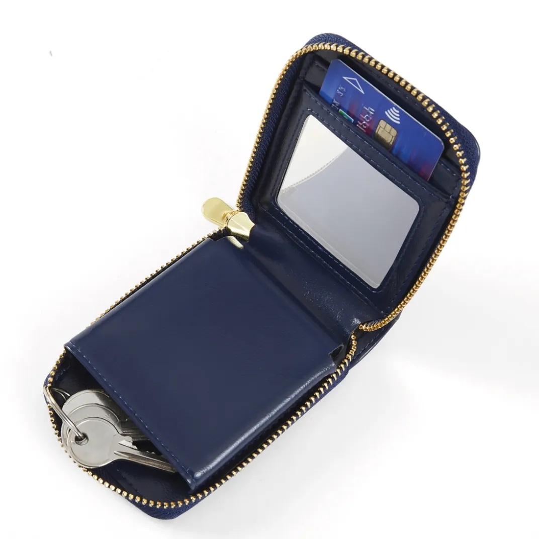 Sacs, Bijoux Et Accessoires|Tempsl Porte-cartes miroir : marine ou rose