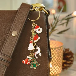 Sacs, Bijoux Et Accessoires|Tempsl Porte-clefs 6 charms Noël