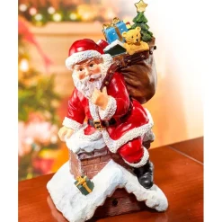 Décorations Intérieures Noël|Décorations|Tempsl Père Noël sensor cheminée