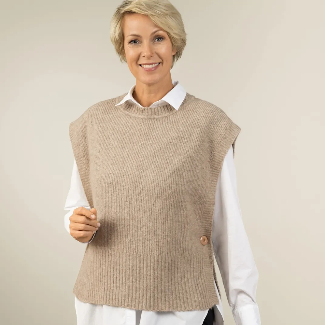 Vêtements|Tempsl Pull poncho beige