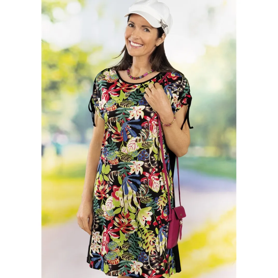 Vêtements|Tempsl Robe imprimée, dos uni