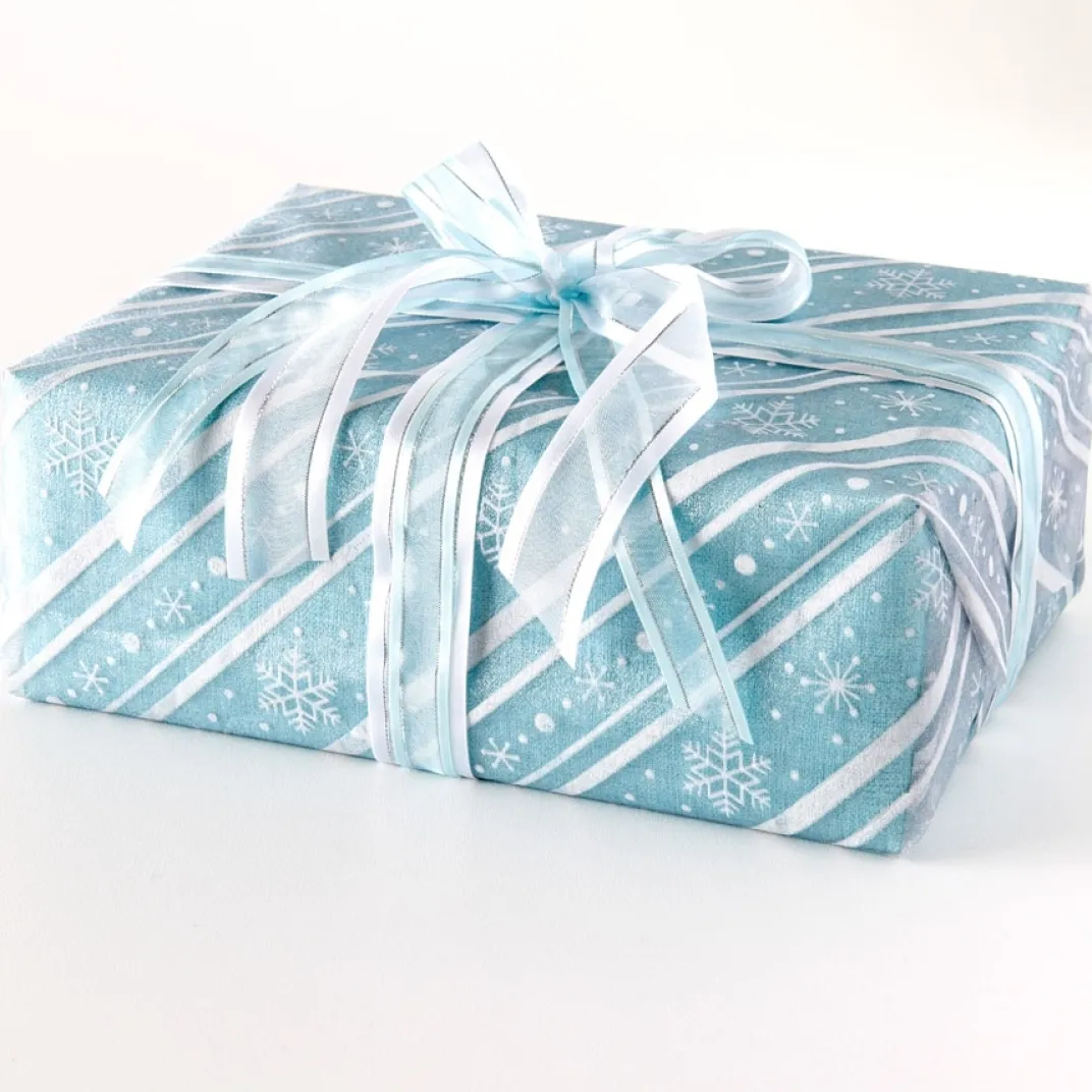 Table De Noël|Art De La Table|Tempsl Rouleau organza givre