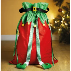 Décorations Intérieures Noël|Emballages Cadeaux|Tempsl Sac à cadeaux lutin