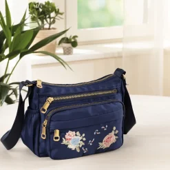 Sacs, Bijoux Et Accessoires|Tempsl Sac RFID multipoches brodé
