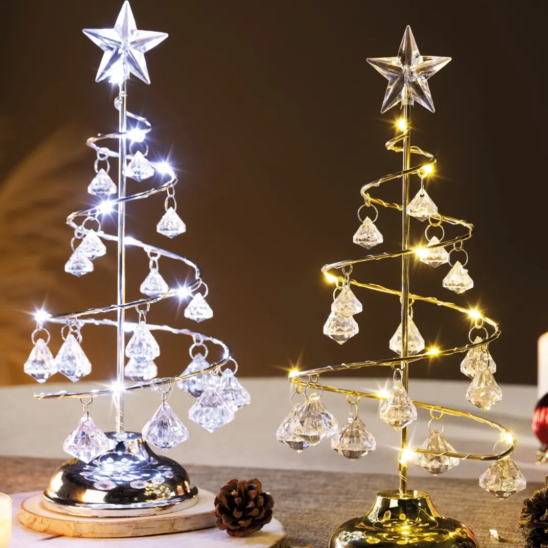 Décorations Intérieures Noël|Table De Noël|Tempsl Sapin pampilles doré ou argenté