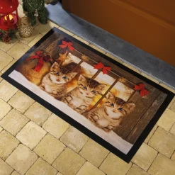 Décorations Intérieures Noël|Décorations|Tempsl Tapis chatons