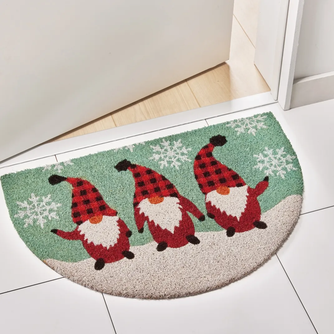 Décorations Intérieures Noël|Décorations Extérieures Noël|Tempsl Tapis demi-lune lutin