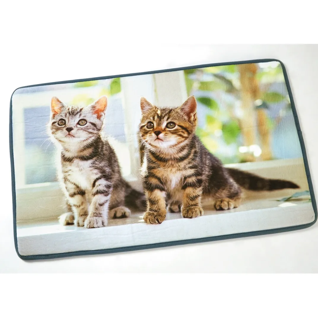 Salle De Bain Et Hygiène|Tempsl Tapis salle de bain 2 chatons
