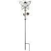 Décorations Jardin Et Extérieur|Tempsl Thermomètre/pluviomètre papillons arabesques