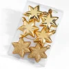 Décorations Intérieures Noël|Décorations|Tempsl 6 étoiles dorées Noël