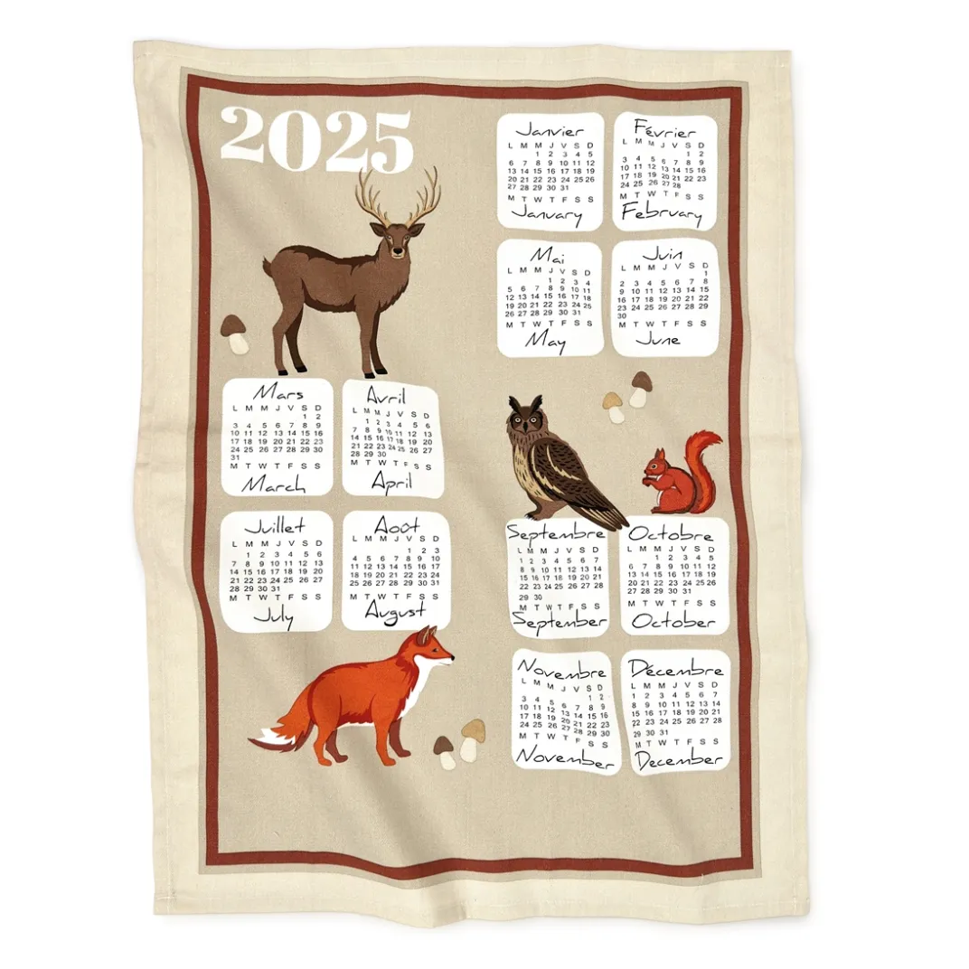 Art De La Table|Tempsl Torchons calendrier 2025 - plusieurs modèles