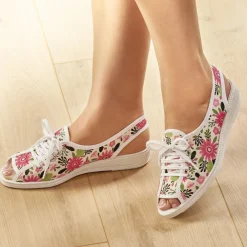 Chaussures, Chaussons Et Accessoires|Tempsl Trotteurs fleuris t38 - taille 38