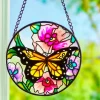 Décorations|Tempsl Vitrail papillon
